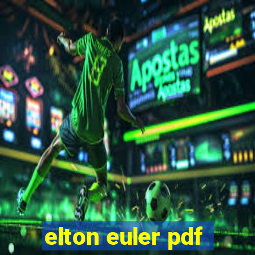 elton euler pdf